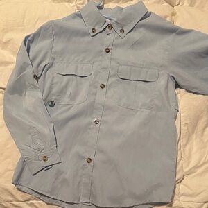 Classic Light Blue Button Down Kids Shirt